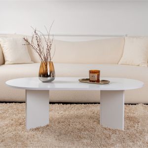 Coffee table Tabletod in white color 119x60x40cm