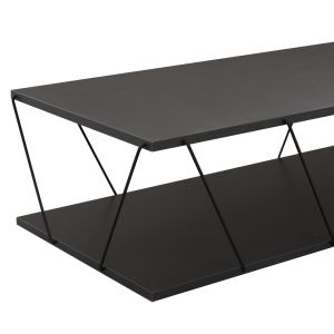 Coffee table Tars Hm8927,20 gray color made of melamine 120χ50χ30h Cm