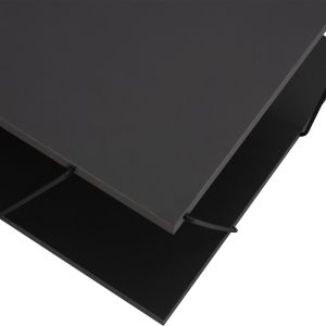 Coffee table Tars Hm8927,20 gray color made of melamine 120χ50χ30h Cm