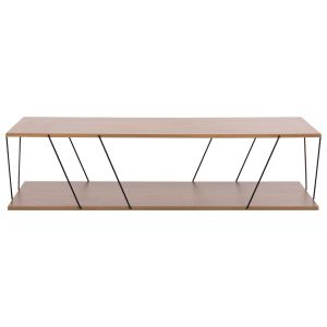 Coffee table Tars walnut color 120χ50χ30cm