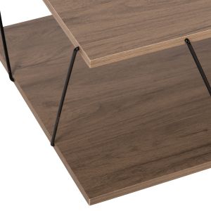 Coffee table Tars walnut color 120χ50χ30cm