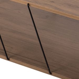 Coffee table Tars walnut color 120χ50χ30cm