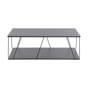 Coffee table Tars color gray/black 90x60x30.5cm