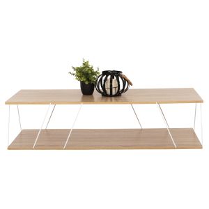 Coffee table Tars sonoma color made of melamine 120χ50χ30hcm