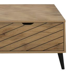 Thelma coffee table made of melamine, sonoma color, 120x60x41.6cm