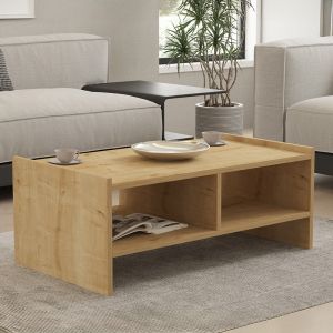 Tiena coffee table in oak shade 90x50x35cm