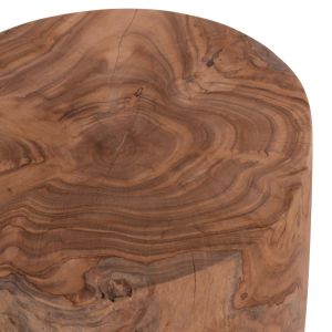 Coffee table Tronco Hm9374.21 teak wood - natural color Φ30x45cm.