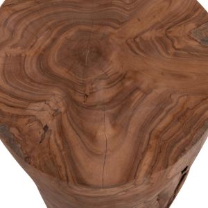 Coffee table Tronco Hm9374.21 teak wood - natural color Φ30x45cm.