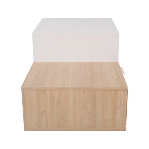 Coffee table Vople in natural white color 90x50x40cm