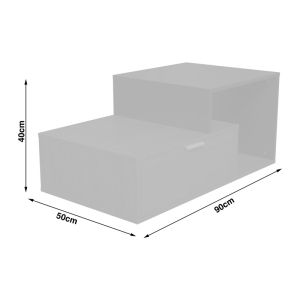 Coffee table Vople in natural white color 90x50x40cm