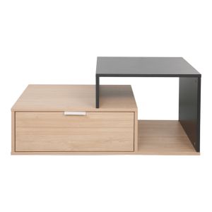 Coffee table Vople in natural dark gray color 90x50x40cm