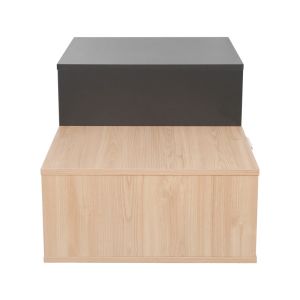 Coffee table Vople in natural dark gray color 90x50x40cm