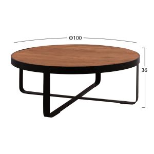 Coffee table acacia solid wood Hm8461,11 '100x35,5cm