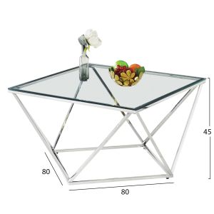 Coffee table inox Willow Hm8613,0- stainless steel1