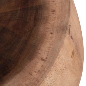 Round coffee table Pompu Hm9794.11 solid soare wood in natural color Φ60x35hcm.