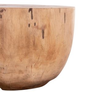 Round coffee table Pompu Hm9794.11 solid soare wood in natural color Φ60x35hcm.