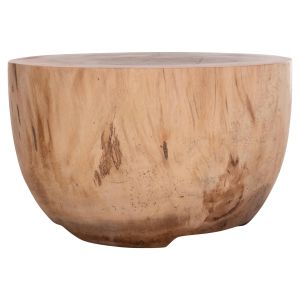 Round coffee table Pompu Hm9794.11 solid soare wood in natural color Φ60x35hcm.