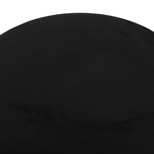 Round coffee table Pumbe-s Hm9892.12 solid Suar wood in black color Φ40x40hcm.