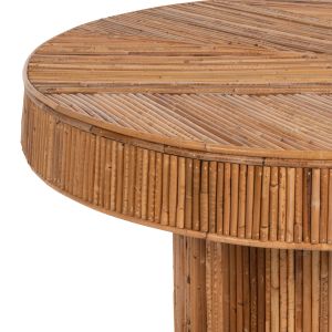 Coffee table round natural rattan in natural color Gatsby D100x50cm Hm9651