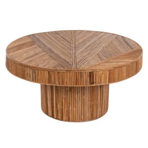 Coffee table round natural rattan in natural color Gatsby D100x50cm Hm9651