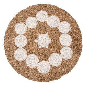 Coffee table round teak wood Hm7825 D81x45cm