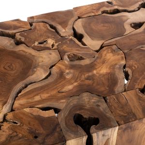 Coffee table solid teak wood Naturally Hm9355 120x70x48