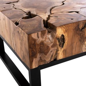 Coffee table solid teak wood Naturally Hm9355 120x70x48