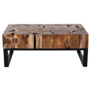 Coffee table solid teak wood Naturally Hm9355 120x70x48