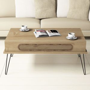 Coffee table melamine Hm9500.01 oak color