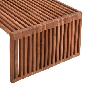 Coffee table set of 2 pcs Hm9548 made of solid teak wood in natural color 116x60x46.5hcm