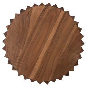 Coffee table Sedge Naturally tropical acacia solid wood in natural color D40x50hcm Hm9696