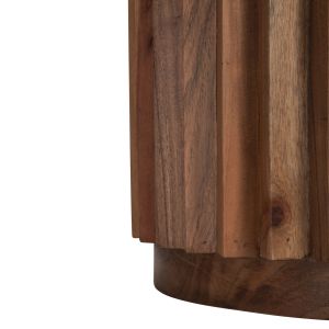 Coffee table Sedge Naturally tropical acacia solid wood in natural color D40x50hcm Hm9696