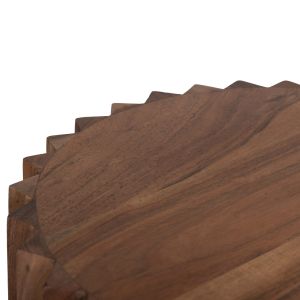 Coffee table Sedge Naturally tropical acacia solid wood in natural color D40x50hcm Hm9696
