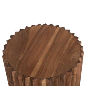 Coffee table Sedge Naturally tropical acacia solid wood in natural color D40x50hcm Hm9696