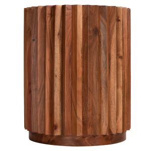 Coffee table Sedge Naturally tropical acacia solid wood in natural color D40x50hcm Hm9696