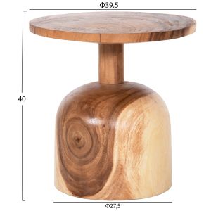 Coffee/side table Pumbe Hm9892 made of solid soar wood D39.5x40hcm