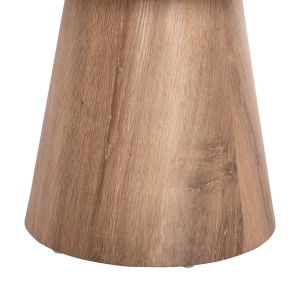 Coffee tables 2pcs set Karan Hm21085 MDF in natural wood color φ80cm &amp;amp;amp; φ45cm