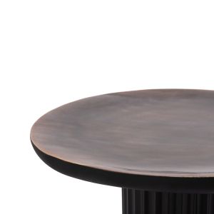 Coffee tables 2 pcs. Elaf Hm9999 mango wood solid - black metal base