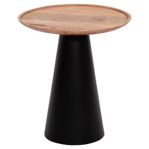 Coffee tables 2 pcs. Riff Hm9997 mango wood solid-iron base φ60 φ40 cm.