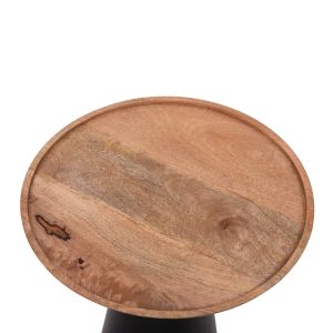 Coffee tables 2 pcs. Riff Hm9997 mango wood solid-iron base φ60 φ40 cm.