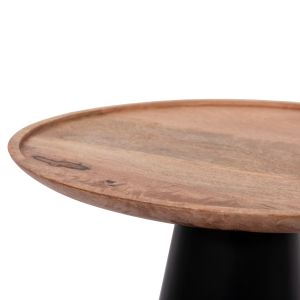 Coffee tables 2 pcs. Riff Hm9997 mango wood solid-iron base φ60 φ40 cm.