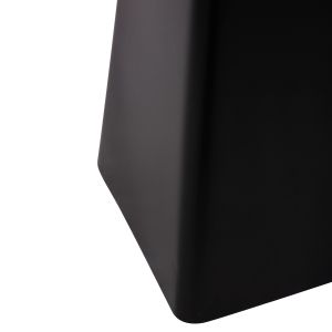 Coffee tables 2 pcs. Vaiola Hm9998 solid mango wood top-black metal base 40x40 50x50 cm.