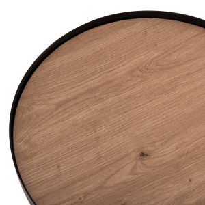 Coffee tables 2pcs. set Duncan Hm21081 MDF and ceramic top Φ80cm &amp;amp;amp; Φ45cm