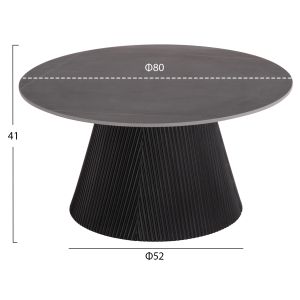 Coffee tables 2pcs. set Duncan Hm21081 MDF and ceramic top Φ80cm &amp;amp;amp; Φ45cm