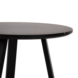 Coffee tables 2pcs. set Rocket Hm21090 Mdf in black marble color Φ80cm &amp;amp;amp; Φ45cm