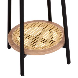Coffee tables 2 pcs. set Sewell Hm21087 mdf-metal-synthetic rattan Φ80cm Φ45cm