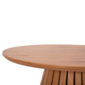 Coffee tables 2 pcs. set Talbert Hm21083 Mdf in natural wood color Φ80cmφ45cm