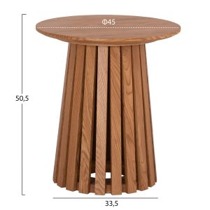 Coffee tables 2 pcs. set Talbert Hm21083 Mdf in natural wood color Φ80cmφ45cm