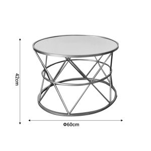 Coffee tables Pelosif Inart set of 2 metal gold color