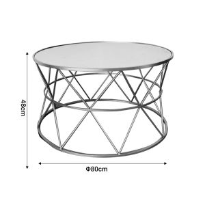 Coffee tables Pelosif Inart set of 2 metal gold color